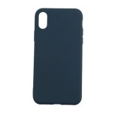 Husa protectie flippy compatibila cu apple iphone xs max matte tpu albastru inchis