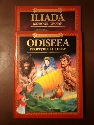 Stelio Martelli - Iliada: Războiul troian + Odiseea: Peripețiile lui Ulise (Biblioteca Adevărul, Iliada și Odiseea repovestite pentru copii) foto