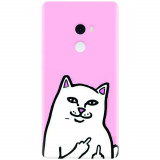 Husa silicon pentru Xiaomi Mi Mix 2, White Cat
