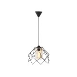 Pendul Kontes Negru 1xE27 60W, Erste