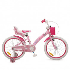 Bicicleta pentru fetite cu roti ajutatoare Byox Puppy 20 inch foto