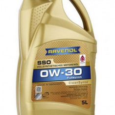 ULEI MOTOR FULL SINTETIC RAVENOL SSO CLEAN SYNTHO API SN CF ACEA A3 B4 0W30 5L (PROMO 4L+1L GRATUIT)