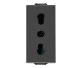 Priza standard italian 1M 16A Vimar Neve carbon matt 09203.CM