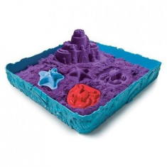 Set Nisip kinetic modelabil cu forme si cutie pentru copii - Kintetic Sand - Mov foto
