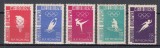 ROMANIA 1956 LP 422 JOCURILE OLIMPICE MELBOURNE SERIE MNH