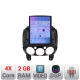 Navigatie Mazda 2 2007-2013 Android radio gps internet quad core 2+32 ecran vertical 9.7&quot; Kit-mazda2+EDT-E708 CarStore Technology