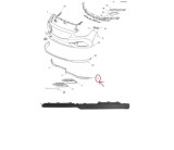 Spoiler bara fata OPEL INSIGNIA, 03.2017-06.20, partea stanga,