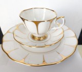 Set mic dejun, trio din portelan fosfatic englezesc Royal Vale