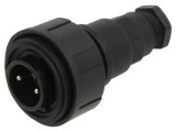 Conector Circular BULGIN PXV0736/P 2 pini 12A 277V IP68/IP69K 6-8mm