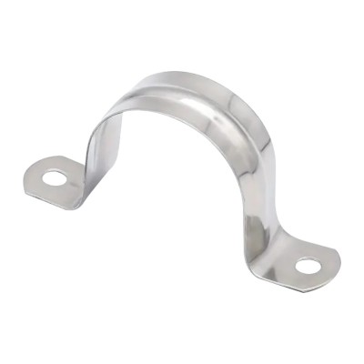 Clema metalica dubla pentru prindere, 43 mm, 10 buc / set foto
