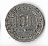 Moneda 100 francs 1971 - Camerun