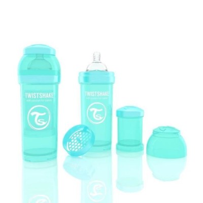 Biberon Twistshake Anti - Colici 260 ml Turcoaz FitLine Training foto