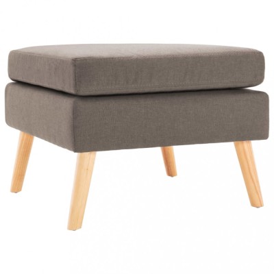 vidaXL Taburet, gri taupe, material textil foto