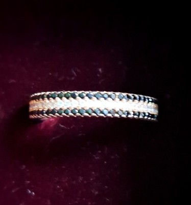 Inel din argint placat cu aur foto