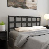 vidaXL Tăblie de pat, negru, 165,5x4x100 cm, lemn masiv de pin