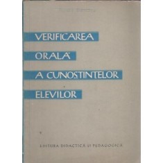 Verificarea orala a cunostintelor elevilor - Mircea Stanescu