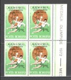 Romania.1974 Campioana mondiala la handbal-supr. bloc 4 ZR.503