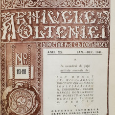 ARHIVELE OLTENIEI, ANUL XX , NR. 113-118 , 1941