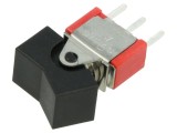 Comutator Rocker SPDT E-SWITCH 300SP1J1BLKM2QE 2 poziții ON-ON 2A/250VAC negru