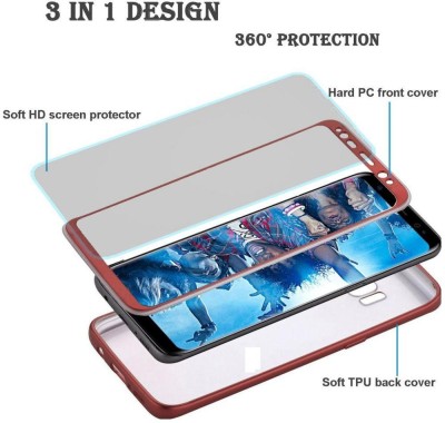 Husa FullBody Silicon MyStyle Rose-Gold pentru Samsung Galaxy S8 Plus acoperire completa 360 grade cu folie de foto
