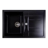 Chiuveta de bucatarie Elefant Premium Troya 7850 , Negru metalic 776x496 mm Innovative ReliableTools