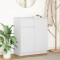 vidaXL Bufetă cu sertar alb 71x35x84 cm din lemn prelucrat 861589