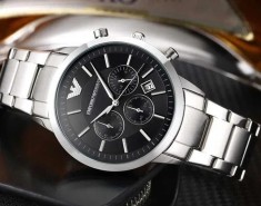 CEAS ARMANI PREMIUM CHRONOGRAPH BLACK LUX ELEGANT SPORT CASUAL --VEZI ANUNTUL-