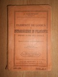 I. Nisipeanu - Elemente de logica si introducere in filosofie (1930)