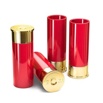 Set 4 Shoturi, bullet style, 44 ml fiecare shot, rosu vibrant, pentru un impact vizual puternic foto