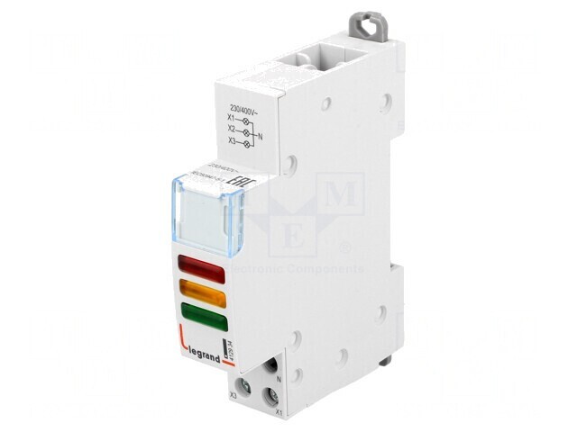 Lampă de control LED pentru șină DIN 230/400VAC