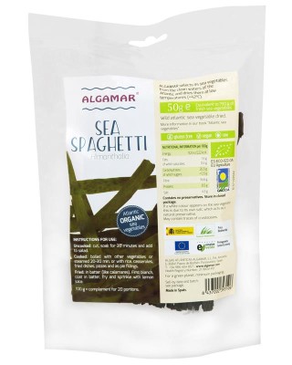 Alge Marine Sea Spaghetti Bio 50gr Algamar foto