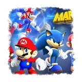 Cumpara ieftin Sticker decorativ Mario, Multicolor, 55 cm, 11150ST, Oem