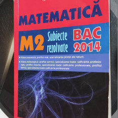 MATEMATICA M2 SUBIECTE REZOLVATE BACALAUREAT ION BUCUR POPESCU EDIT CARMINIS