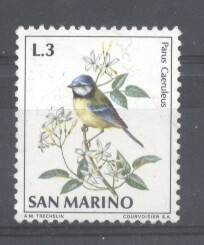 San Marino 1972 Birds, MNH AE.317 foto
