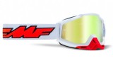 Ochelari Enduro MX FMF Powerbomb Rocket White True Gold