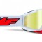 Ochelari Enduro MX FMF Powerbomb Rocket White True Gold