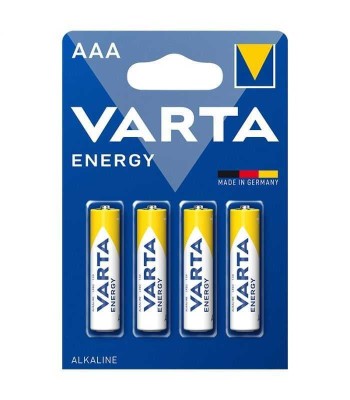 Set 4 baterii alcaline ENERGY AAA LR03 4buc VARTA foto