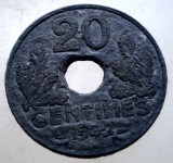 7.170 FRANTA VICHY WWII 20 CENTIMES 1942 3,5g