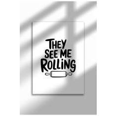 Kitchen_40|Poster de perete pentru bucătărie, citate amuzante despre gătit, imprimare digitală pe p&acirc;nză, artă pentru casă fără ramă | A4 (21 x 29.7 cm
