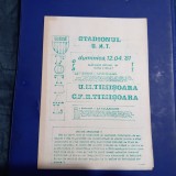 program UM Timisoara - CFR Timisoara