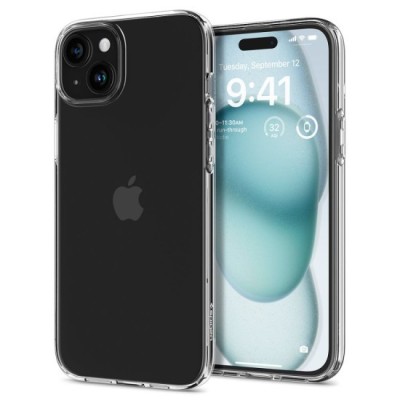 Husa pentru iPhone 15 - Spigen Liquid Crystal - Clear foto