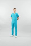 Bluză medicală Clio unisex L 450 - Turquoise