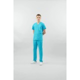 Bluză medicală Clio unisex L 450 - Turquoise