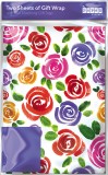 Hartie de impachetat - Roses Wrap &amp; Tag | Great British Card Company