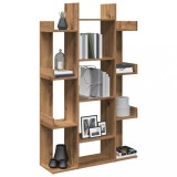 Gossi biblioteca, stejar artizanal, 86x25,5x140 cm, lemn prelucrat