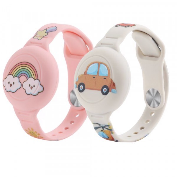 Husa Tech-Protect Smooth Kids pentru Apple AirTag, Set 2 bucati, Multicolor