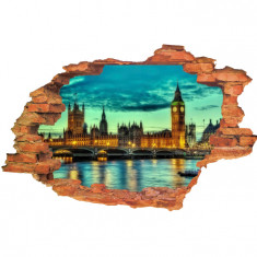 Sticker &amp;quot;Wall Crack&amp;quot; Londra 14 - 120 x 80 cm foto