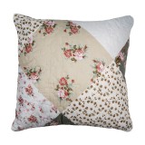 Cumpara ieftin Fata perna textil matlasat Flowers 40x40 cm