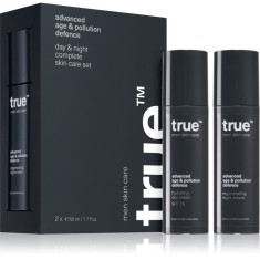 true men skin care Day &amp; night complete skin care set set pentru &icirc;ngrijirea pielii ziua și noaptea pentru bărbați