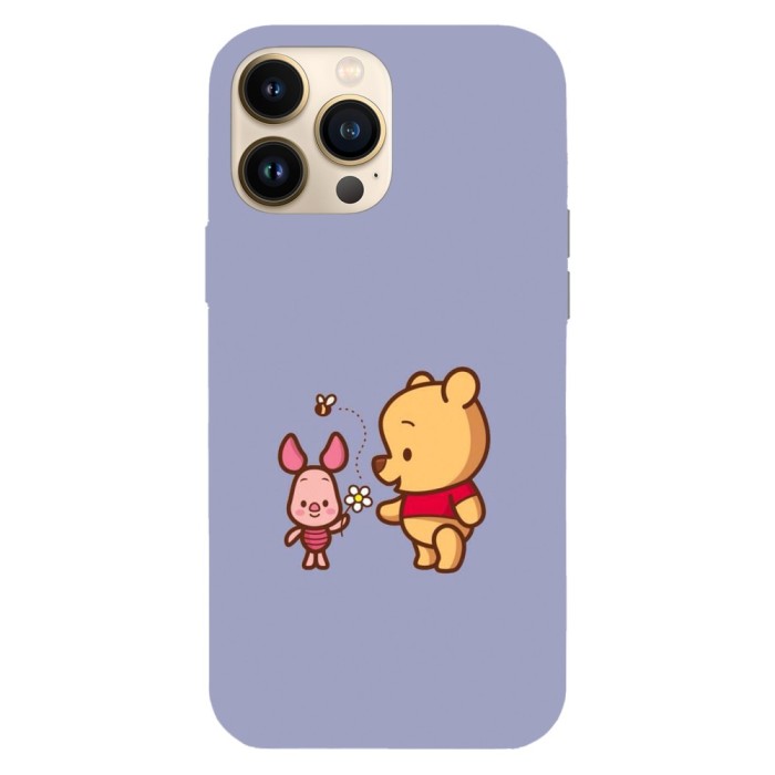 Husa compatibila cu Apple iPhone 15 Pro Max, Viceversa, model Winnie the Pooh and Piglet , Silicon, TPU
